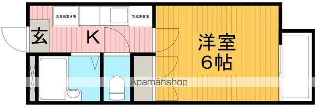 サマックス佐藤ハイツ(1K/1階)の間取り写真