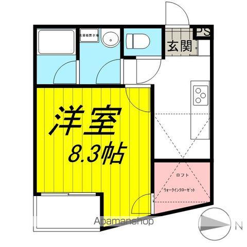 リブレア向山(1K/2階)の間取り写真