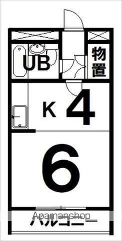 セントラル5(1K/4階)の間取り写真