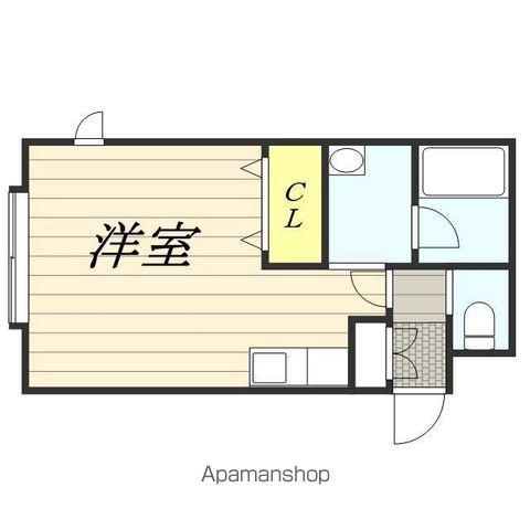 第53松井ビル(1DK/2階)の間取り写真