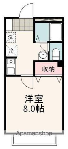 グリーンビーンズ(1K/2階)の間取り写真