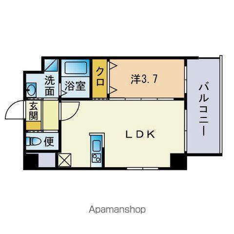 エタニティー鄕(1LDK/4階)の間取り写真