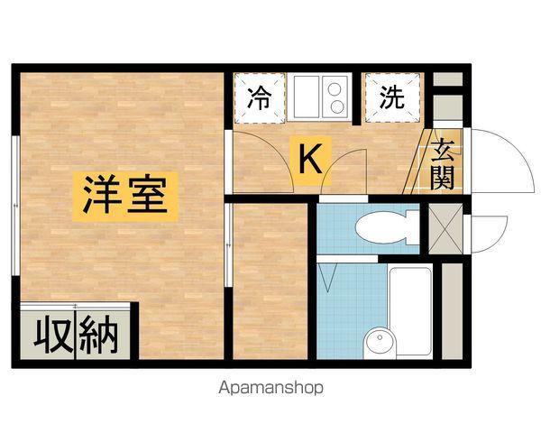 レオパレスフェアリーテールⅠ(1K/2階)の間取り写真