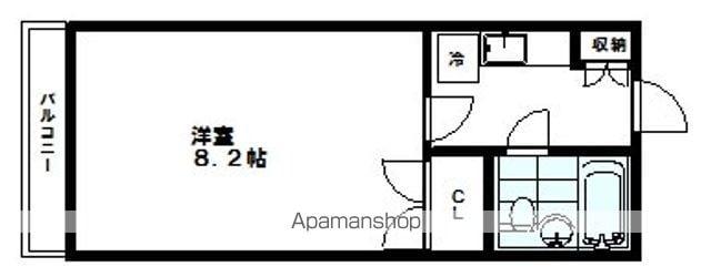アーバン川内(1K/1階)の間取り写真