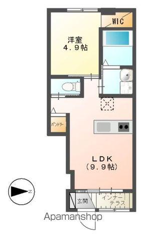 フリーダム安積(1LDK/1階)の間取り写真