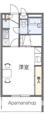 レオパレスAST(1K/1階)の間取り写真