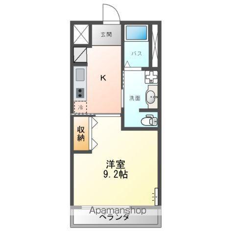 CASA EXCELSIOR Ⅱ(1K/1階)の間取り写真