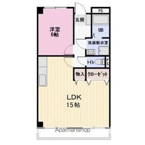 FINE OASIS AMYY(1LDK/4階)の間取り写真