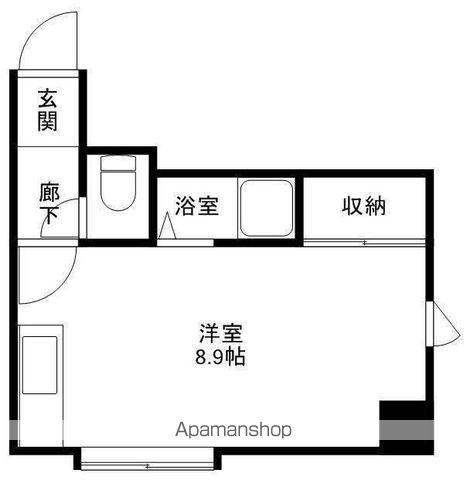 ビッグバーンズマンション東札幌Ⅱ(ワンルーム/4階)の間取り写真