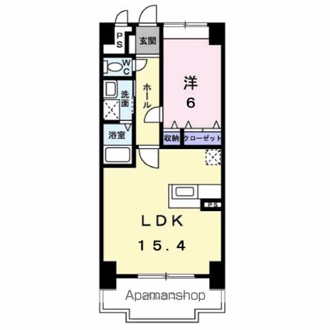 エクセレンシィ(1LDK/5階)の間取り写真