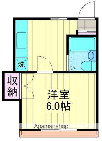 ハイツセブン(1DK/2階)の間取り写真