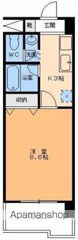 グレイスパル本町(1K/6階)の間取り写真