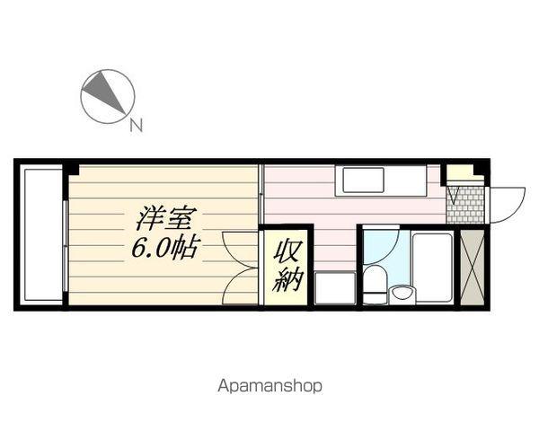 カームハイツ(1K/1階)の間取り写真