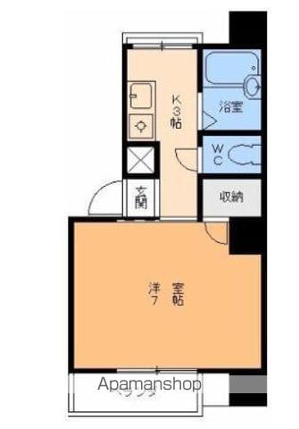 エクセルコート味酒(1K/2階)の間取り写真