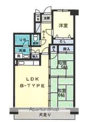 マイハウス屋島(2SLDK/4階)の間取り写真