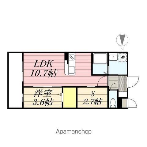 LIFEFIELD小郡Ⅱ(1SLDK/1階)の間取り写真