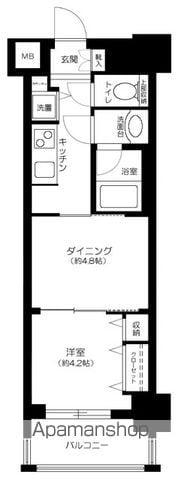 日神デュオステージ亀戸(1DK/5階)の間取り写真