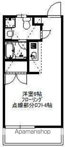 井の頭フラット(ワンルーム/2階)の間取り写真