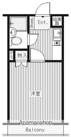 カテリーナ経堂(1K/1階)の間取り写真