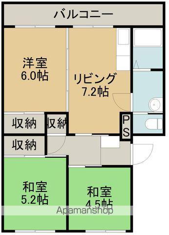 メゾン・ド・シャモニー(3DK/2階)の間取り写真