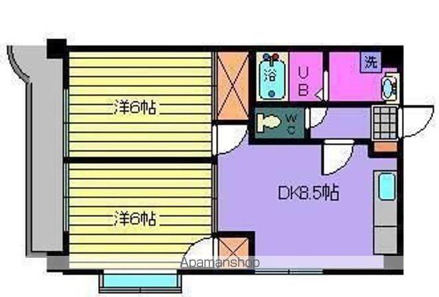 サザンコートV(2DK/7階)の間取り写真