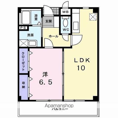 レジデンス・ノンノサン(1LDK/1階)の間取り写真