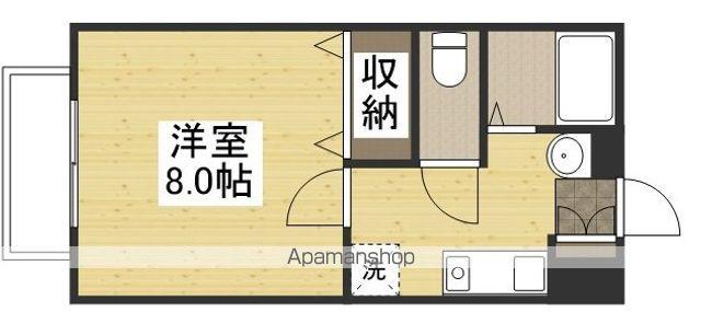 コーポ・ロマンス(1K/2階)の間取り写真