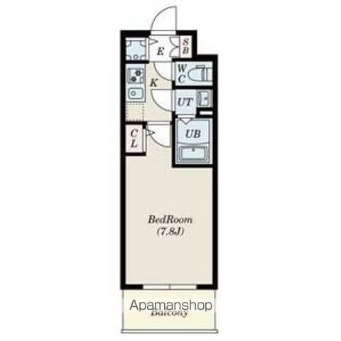 ALIVIS堺浜寺(1K/9階)の間取り写真