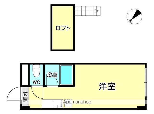 キャニオンクルーズ(ワンルーム/1階)の間取り写真