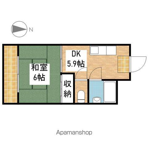 東海伸銅ビル(1DK/3階)の間取り写真