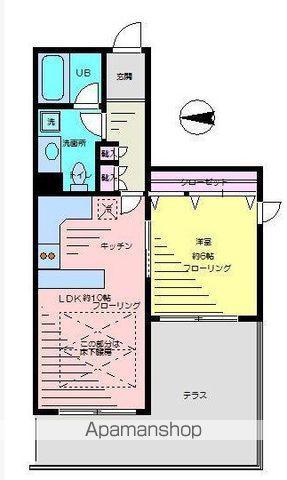 ザ・春日山(1LDK/B1階)の間取り写真