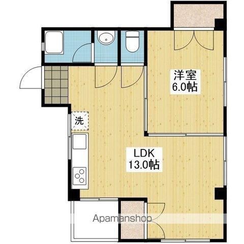 レイス柳井町(1LDK/3階)の間取り写真