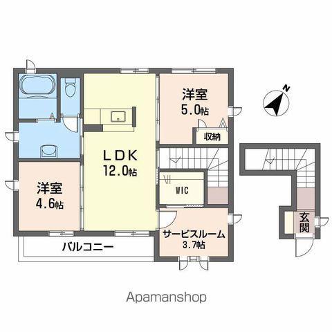 シャーメゾンBシャモンテ(2SLDK/2階)の間取り写真