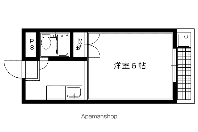 ABITARE IWAKURA(1K/2階)の間取り写真