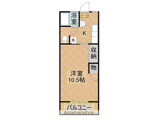 後藤マンション(1K/1階)の間取り写真