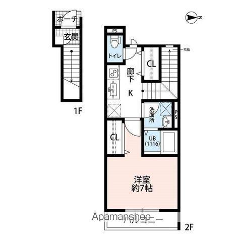 ちろりん村A棟B棟(3DK/1階)の間取り写真