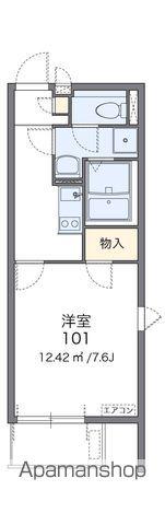 レオネクストグリーンライト(1K/3階)の間取り写真