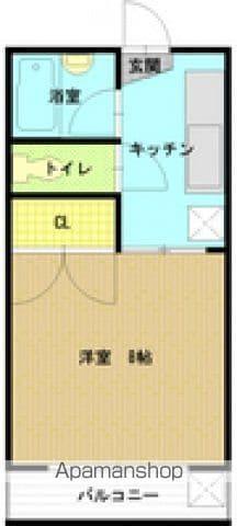 コーポ杉山(1K/3階)の間取り写真