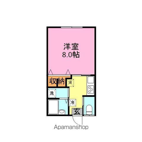 ブライト友愛(1K/2階)の間取り写真