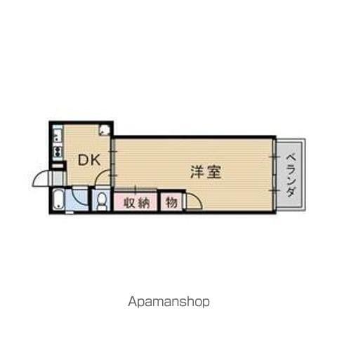 トリス岐阜(1DK/5階)の間取り写真