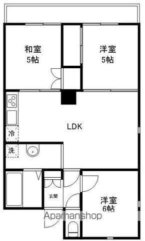 センチュリーハイム南柏C棟(3LDK/2階)の間取り写真