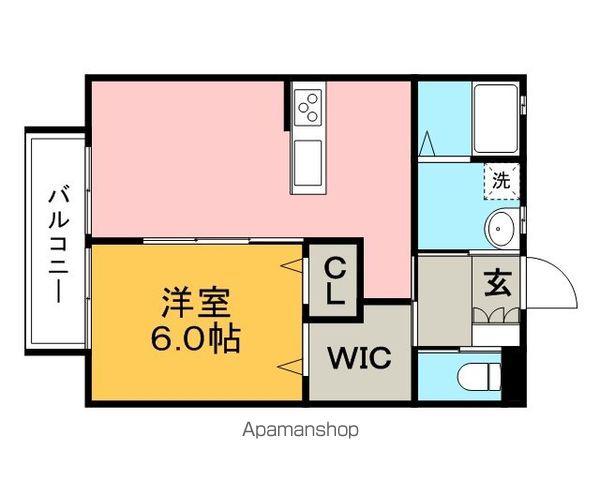 クレシア21(1LDK/1階)の間取り写真