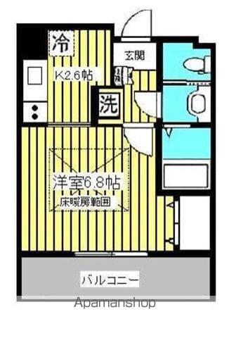 HF仙台レジデンスイースト(1K/7階)の間取り写真