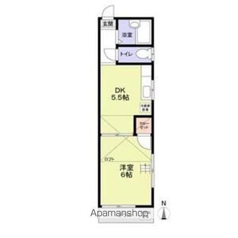 さくらハウス前原(1DK/2階)の間取り写真