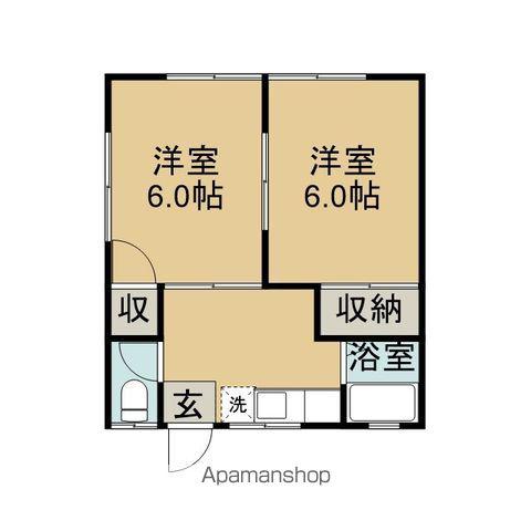 コーポアスカ(2K/2階)の間取り写真