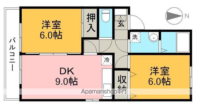 セジュールM(2DK/2階)の間取り写真