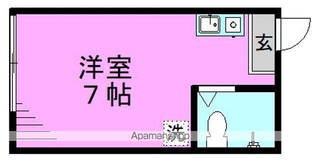 リバーサイドN2(ワンルーム/2階)の間取り写真