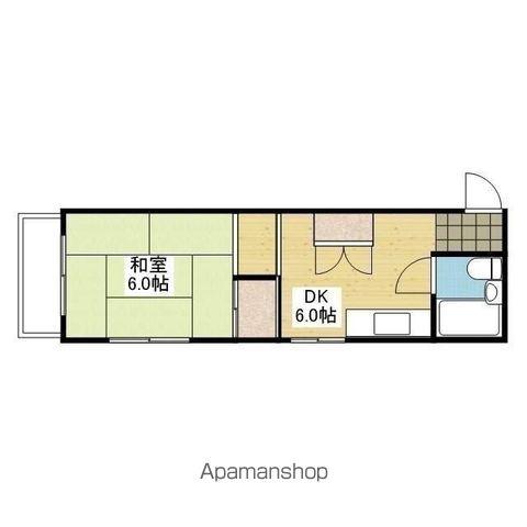 第一セントポールハイツ(1DK/5階)の間取り写真