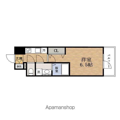 ESLEAD RESIDENCE大阪難波(1K/5階)の間取り写真