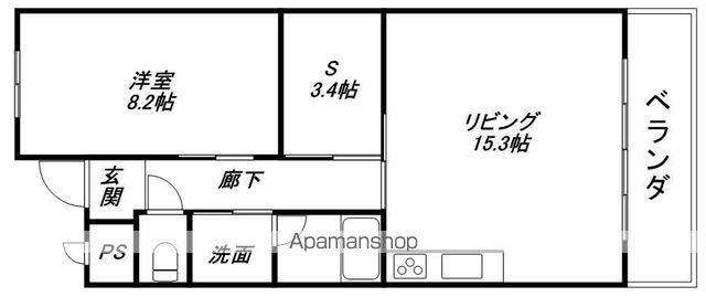 VILLA COZY(1SLDK/1階)の間取り写真